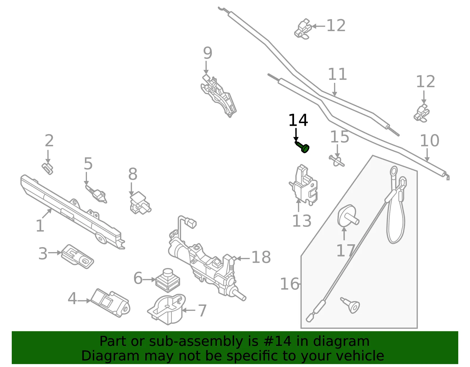 Latch Bolt - Ford (w720573s450b) - view 3