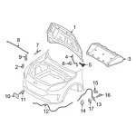 Upper Hinge Lower Bolt - Ford (w721101s439) - view 10