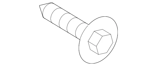Upper Hinge Lower Bolt - Ford (w721101s439) - view 4