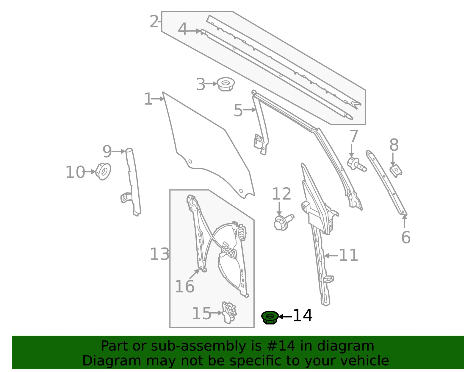 Window Regulator Nut - Ford (w721673s442) - view 2