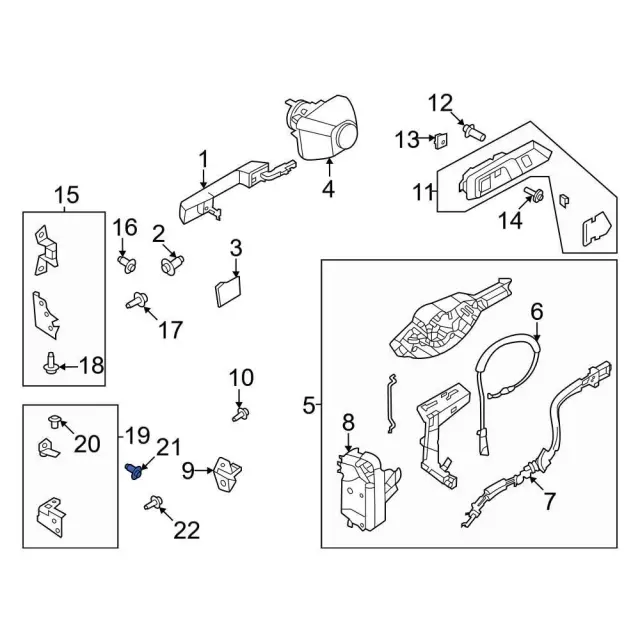 Upper Hinge Pivot Bolt - Ford (w721743s439) - view 8