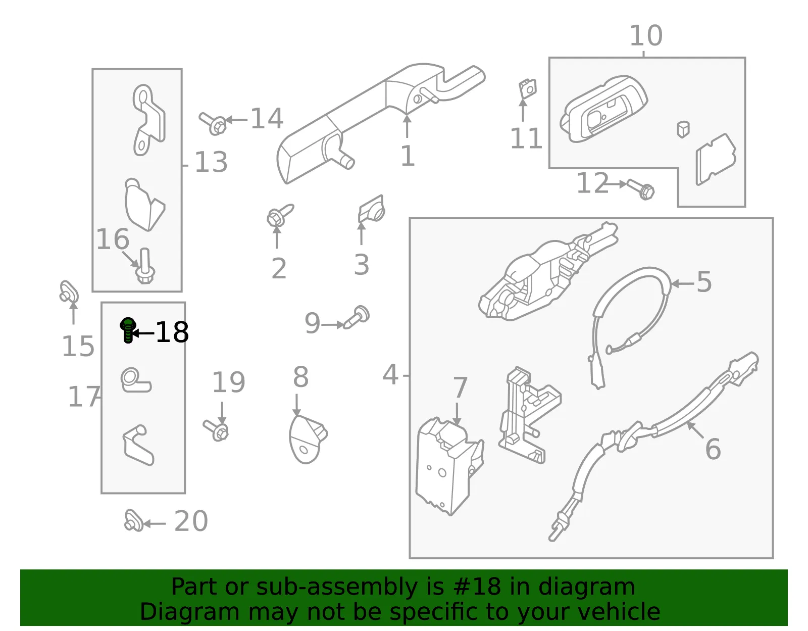 Lower Hinge Pivot Bolt - Ford (w721744s439) - view 5