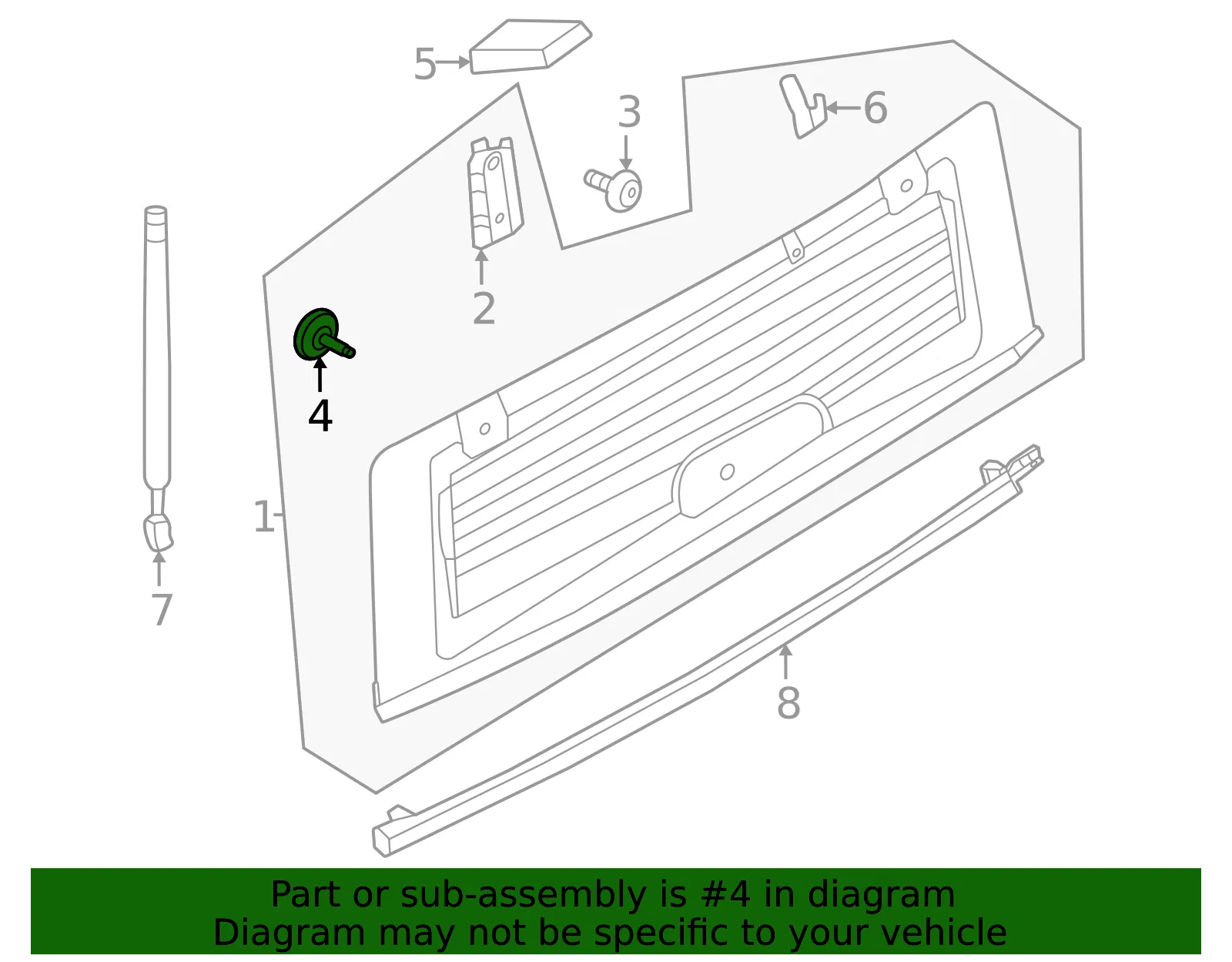 Hinge Lower Bolt - Ford (w721913s450b) - view 3