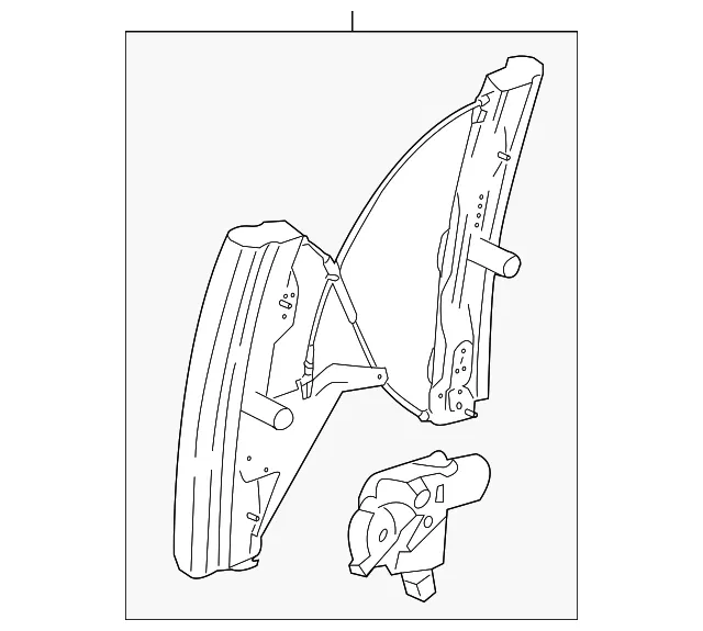 Motorcraft Window Regulator - Ford (wlr113) - view 3