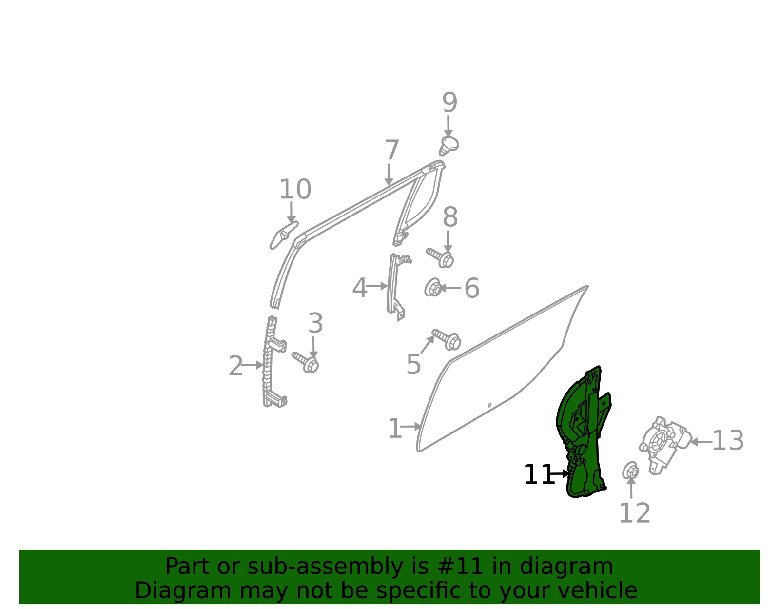 Motorcraft Window Regulator - Ford (wlr175) - view 6