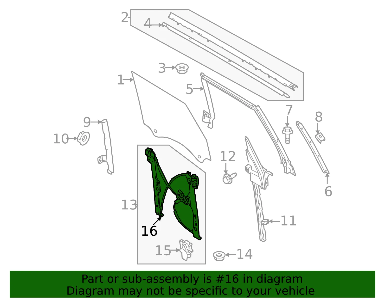Motorcraft Window Regulator - Ford (wlr430) - view 5