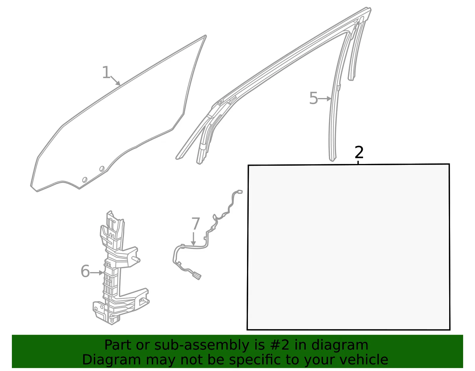 Motorcraft Window Regulator - Ford (wlra370) - view 2