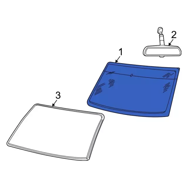 Windshield - Ford (xl5z1003100aa) - view 6