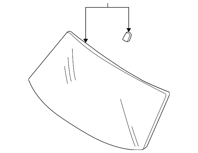 Windshield - Ford (yl8z7803100aa) - view 4