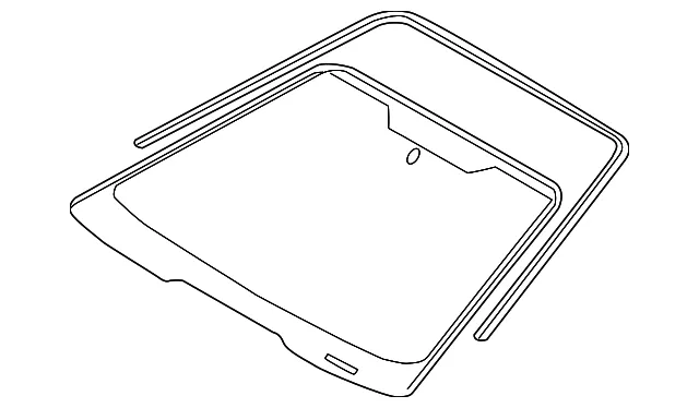 Windshield - Ford (ys4z5403100fa) - view 3