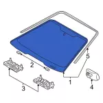 Windshield - Ford (ys4z5403100fa) - view 7
